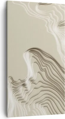 Produktbild von Bild auf Leinwand - Leinwandbild - Einteilig - Dreidimensional cremig strukturell - 45x80cm - Wand Bild - Wanddeko - Wandbilder - Leinwanddruck - Bilder - Wanddekoration - Leinwand bilder PA45x80-4648