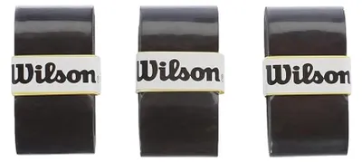 Obrázok produktu pre Wilson WRZ4014BK, Omotávka, Badminton, Tenis, Čierna, Jednofarebné, 0,6 mm, 3 kusov