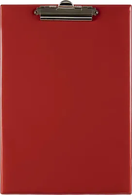 Immagine prodotto di Blocco per scrittura con clip A4, 25 fogli, rosso