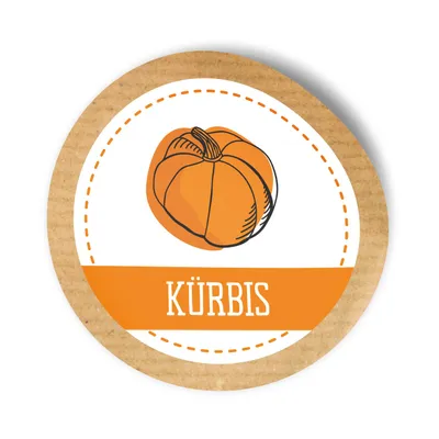 Produktbild von itenga 24x Sticker Kürbis