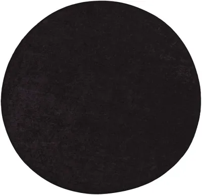 Produktbild von Teppich Waschbar Rund Ø 120 cm Anthrazit - Weicher Samtteppich für Wohnzimmer, Schlafzimmer und Flur - rutschfeste und geräuschreduzierende Bodenmatte, 4mm Florhöhe