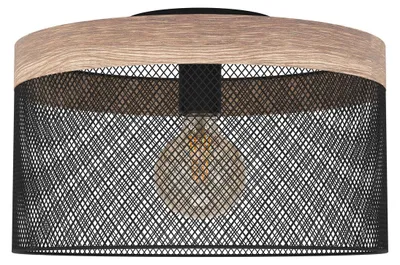 Image de EGLO Kilnsdale, 1 ampoule(s), E27, IP20, noir, marron