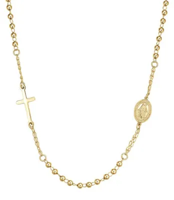 Imagen del producto de Collar de rosario dorado para mujer, modelo CK2154