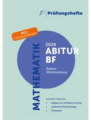 Image de Prüfungsheft - 2026 Mathematik Abitur Basisfach mündlich - Baden-Württemberg - Aufgaben und Lösungen