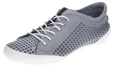 Zdjęcie produktu dla Casualowe sznurowane buty damskie w kolorze szarym