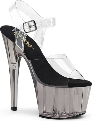 Produktbild von ADORE-708T Damen Sandale von Pleaser, Transparent EU 35, US 5