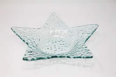 Immagine prodotto di Ciotola portacandele Portacandele natalizio a forma di stella in vetro 22cm