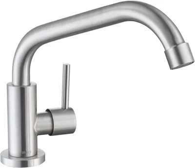 Immagine prodotto di Rubinetto per lavello da cucina, solo acqua fredda, girevole a 360°, in acciaio inossidabile