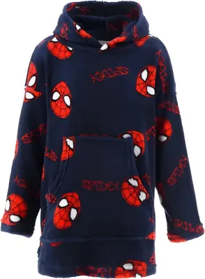 Produktbild von Marvel Spiderman Kinder Fleece Bademantel – Dunkelblau / 104/110