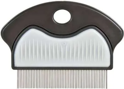 Obrázok produktu pre TRIXIE 23761, Pes, Hrebeň, Čierna, Šedá, Plast, Kov, 70 mm