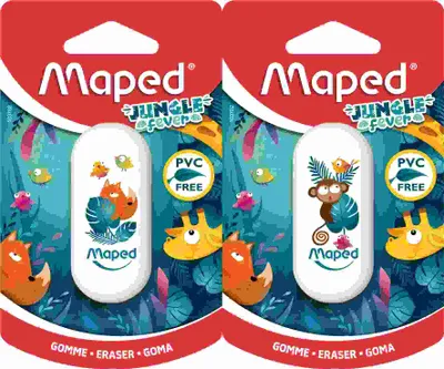 Image de Maped - gomme Jungle Fever, sur blister