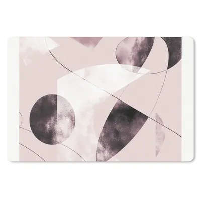 Produktbild von MuchoWow® Mauspad Mousepad Formen - Pastell - Abstrakt - Schwarz 27x18 cm - Mousepads - Maus Mat - Pad - Mausunterlage - Büroartikel - Desk Matten