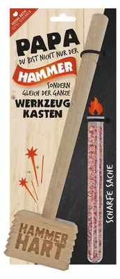 Obrázek produktu pro Gilde, masivní dřevěná dekorace "Táta", přírodní barva, balení obsahuje 6 kusů. Výška: 31,00 cm, šířka: 13,00 cm, kód: 44337