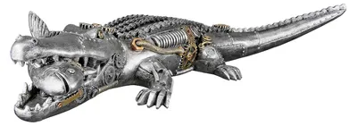 Productafbeelding van Casablanca, steampunk-krokodilbeeld van Gilde Skulptur, artikelnummer 37731