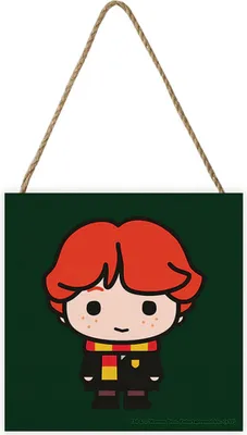 Produktbild von Harry Potter - Holzklotz, "Chibi" PM4713 (20 cm x 20 cm x 2,7 cm) (Grün/Braun/Schwarz)