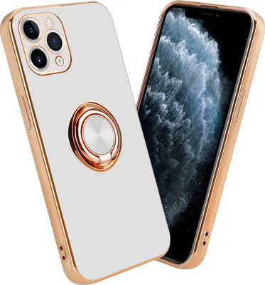 Produktbild von Cadorabo Schutzhülle für Apple iPhone 11 PRO Hülle in Weiß Etui Case Cover Kameraschutz magnetische Autohalterung