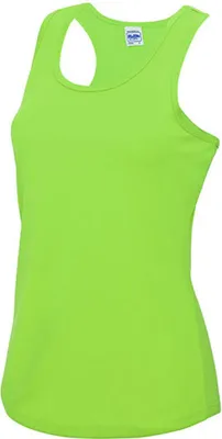 Produktbild von Just Cool JC015 | Girlie Cool Tank Top Sport T-Shirt + WRAP  - Farbe: Electric Green - Größe: M