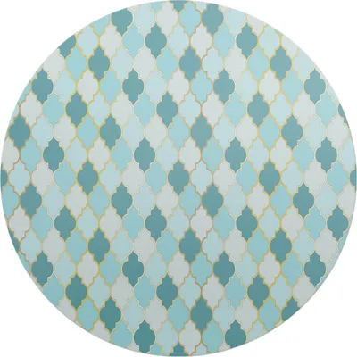 Produktbild von Marokkanisches Mosaik – Bodenschutzmatte – Stuhlunterlage – Bürostuhlmatte – Rutschfeste Bodenmatte – Schutzmatte für Hartboden – fi 100 cm