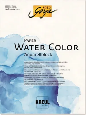 Produktbild von KREUL 68012, Kunstdruckpapierblock, 300 g/m², 20 Blätter
