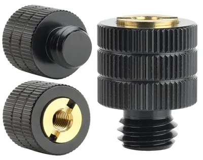 Zdjęcie produktu dla Adapter statywowy M5 na M10, aluminium, czarny, 21 mm