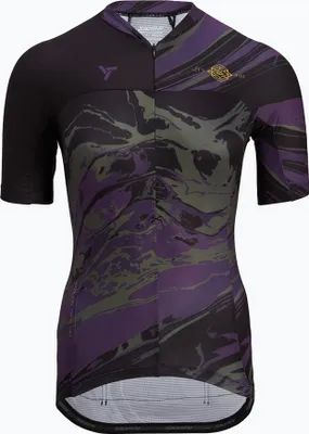 Produktbild von Silvini Catirina Trikot WD1621 Damen kurz schwarz-pflaume größe S 3120-WD1621-08522