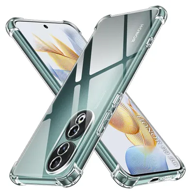 Obrázok produktu pre Techsuit Shockproof Clear Silicone puzdro pre Honor 90 – priehľadné