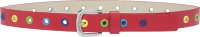 Produktbild von Playshoes Gürtel mit Bunten Nieten,Rot,70