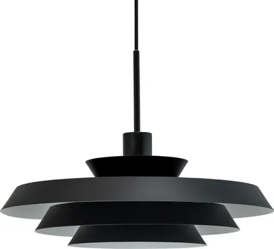 Produktbild von Pendelleuchte LED, Hängelampe, Deckenlampe Pendel, Pendellampe Esstisch, Pendelleuchte für Wohnzimmer, Skandinavische Design, DL44 schwarz