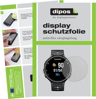 Produktbild von 6x Schutzfolie für Garmin Forerunner 230 matt Displayschutzfolie Folie Display Schutz dipos