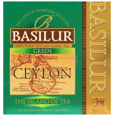 Obrázek produktu pro Zelený čaj Basilur Green, sáčkový - 100 ks, 1,5 g/sáček