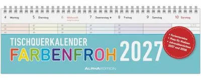 Obrázok produktu pre Stolový kalendár, farebný, rok 2027