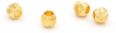 Produktbild von Vintageparts Zwischenperlen Messing 18K Goldbeschichtung 20 Stück