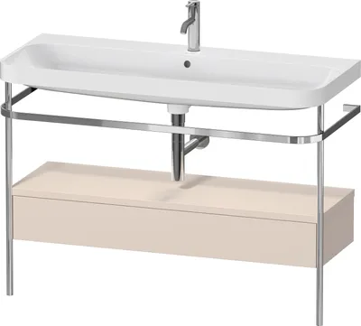 Produktbild von Waschtischset HAPPY D.2 PLUS 1175x490mm ein Hahnloch taupe supermatt ein Hahnloch taupe supermatt