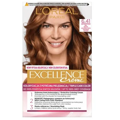 Zdjęcie produktu dla Excellence Krem Koloryzujący - 6.41 Jasny Bursztynowy Brąz