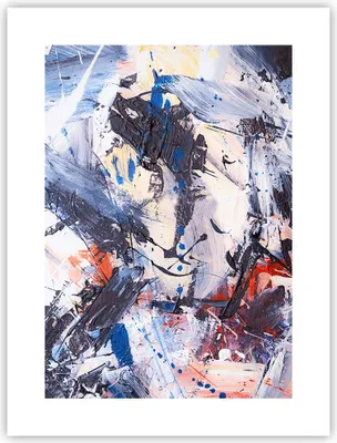 Produktbild von Poster - Poster ohne Rahmen - Abstraktion verschüttet Farben - 30x40 cm - Wand Bild - Wanddeko - Wandbilder - Kunstposter - Wandposter - Bilder - Kunstdruck - Wanddekoration - P2XPA30x40-4383