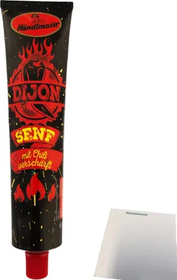 Produktbild von Händlmaier Dijon Senf mit Chili superscharf (200ml Tube) + usy Block