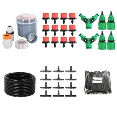 Image de Système d'arrosage goutte à goutte, arrosage automatique, goutteurs réglables, Q-Kit