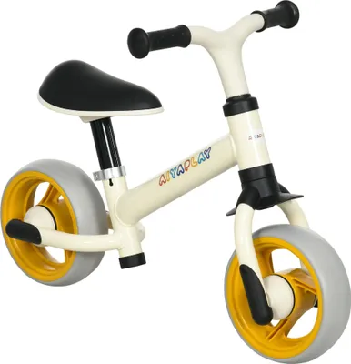 Image de Vélo sans pédales pour enfants - 18 à 48 mois - 66,5 x 34 x 47 cm - 2 roues - Cadre en métal - Orange