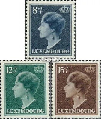 Produktbild von Briefmarken Luxemburg 1949 Mi 439-441 (kompl.Ausg.) postfrisch Regierungsjubiläum