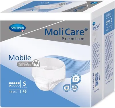 Produktbild von HARTMANN Molicare Premium Mobile 6 Tropfen Gr.1, Small 1 Beutel à 14 Stück
