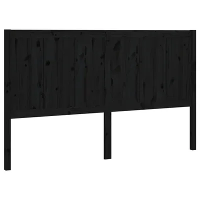 Produktbild von Kopfteil Schwarz 205,5x4x100 cm Massivholz Kiefer