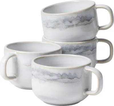 Produktbild von Gipfelstück Kaffeeobertassen-Set, Steinzeug , TIEFER SEE