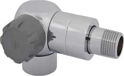 Produktbild von Js Thermostatventil Winkeleckform Anschl. Links,Dn15,1/2",Reinweiss