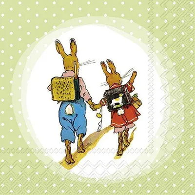 Produktbild von Servietten 33x33 cm "Hans und Gretchen" von ihr - Ostern Osterdekoration