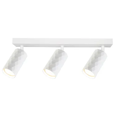 Zdjęcie produktu dla Reflektor sufitowy MasterLED – GU10, Glamour, 3-punktowy, biały – nowoczesna, regulowana lampa sufitowa LED do salonu