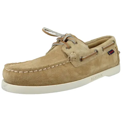 Produktbild von Sebago Herren Segel-/Bootsschuhe Halbschuhe Docksides Portland Crazy Horse 7111PTW Beige