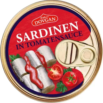Produktbild von DOVGAN Sardinen in Tomatensauce 240g