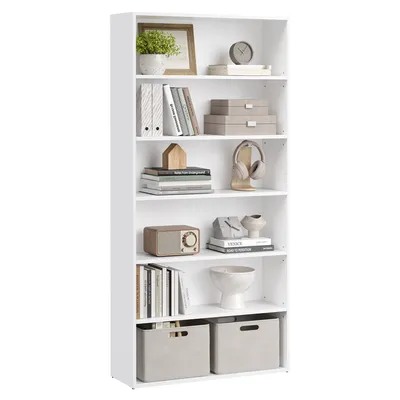 Produktbild von VASAGLE Bücherregal, 6-stöckiges Regal, offenes Aufbewahrungsregal, Standregal, 24 x 80 x 160,7 cm