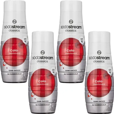 Zdjęcie produktu dla Sodastream syrop cola bez cukru 4x440ml koncentrat napoju bez cukru