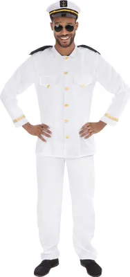 Produktbild von Bristol Novelty - Kostüm für Herren BN3297 (M) (Weiß/Schwarz/Gold)
